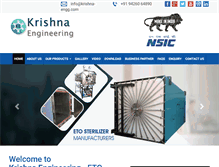 Tablet Screenshot of krishna-engg.com
